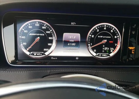 2015 Mercedes-Benz S 63 Amg z USA, uszkodzony, nr VIN WDDUG7JB8FA154339